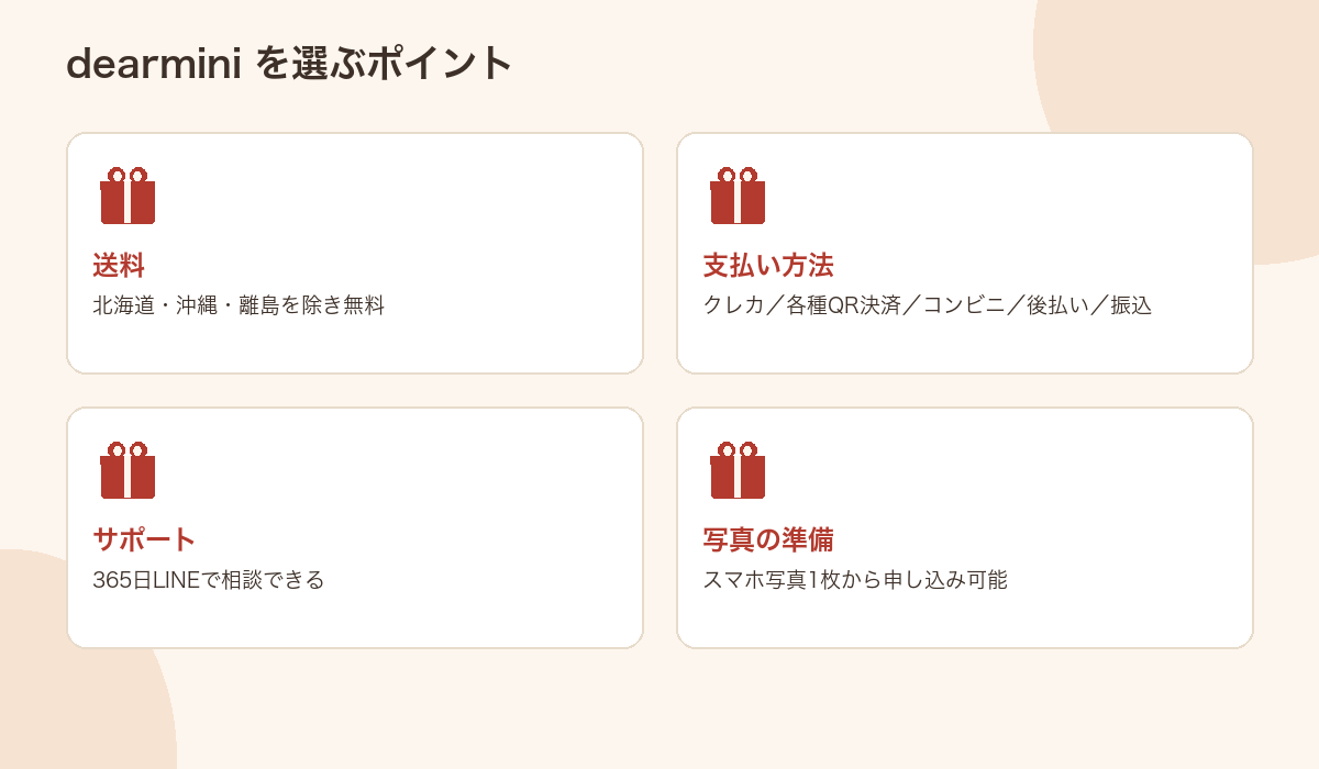 記念日に贈るオーダーメイドギフトのイメージ